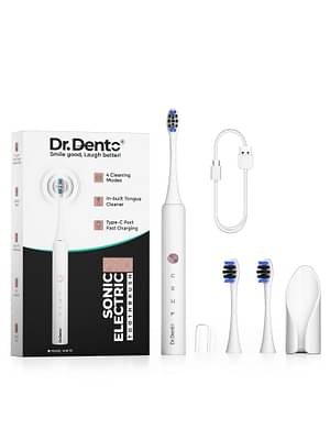 Dr.Dento Pro Series Sonic ELectric Toothbrush - Pearl White